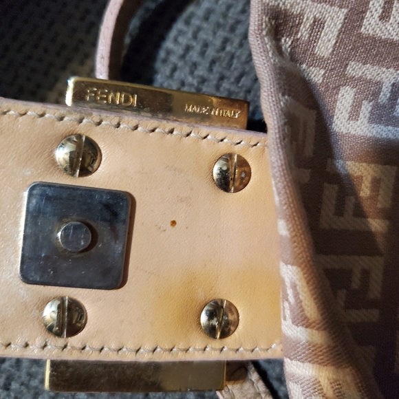 Fendi Baguette Cloth Mini bag, dusty pink - Picture 7 of 14